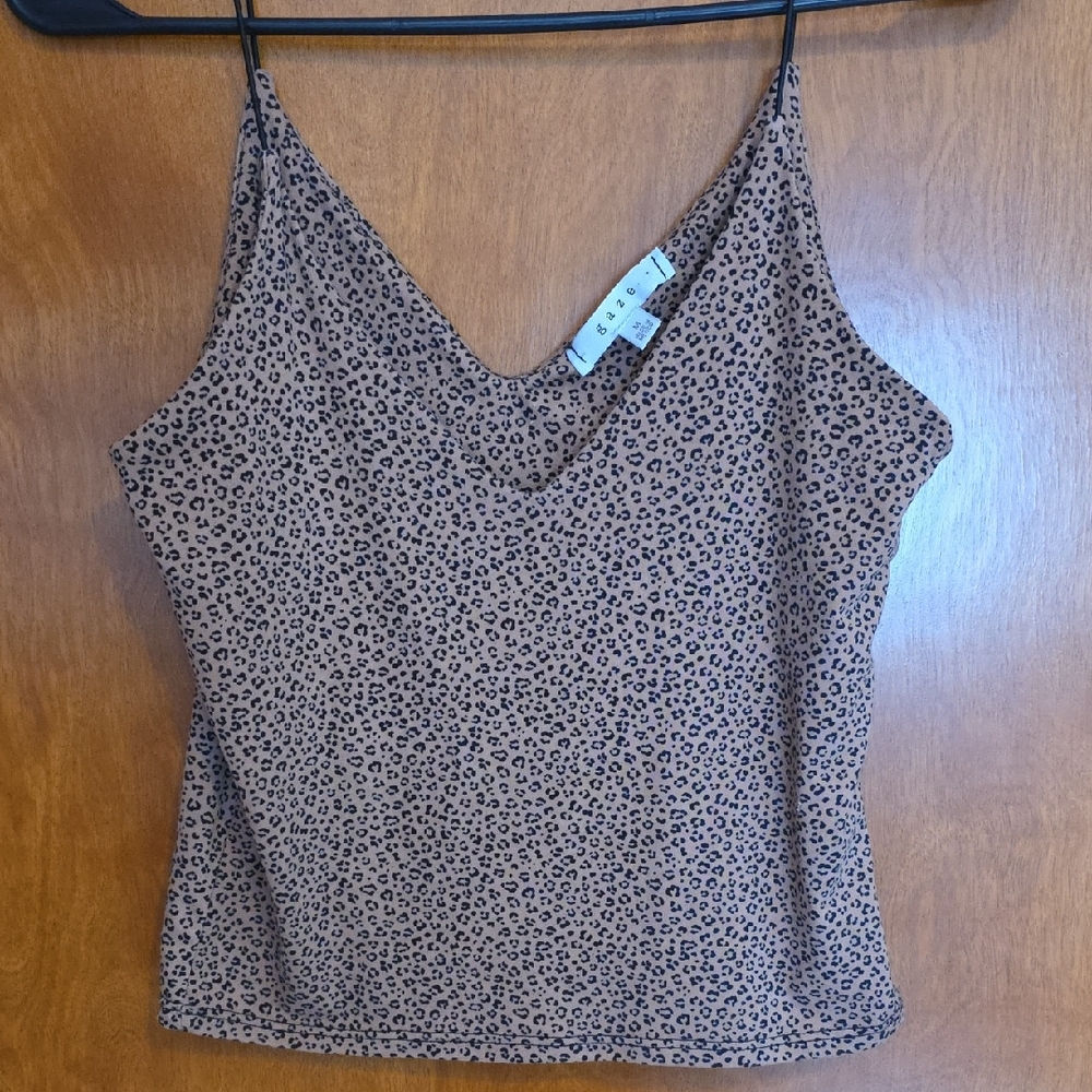 Gaze Brown Leopard Print Camisole